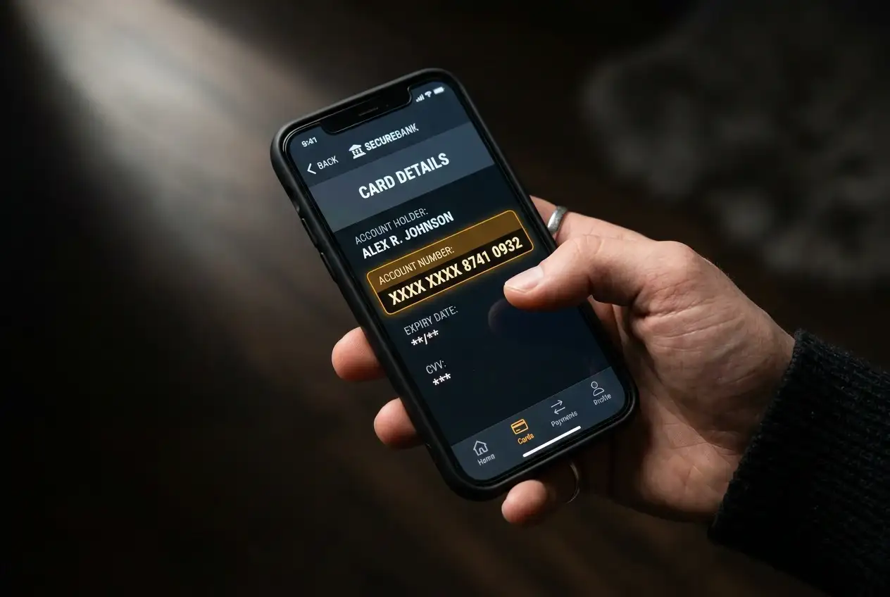 Schermata dell'app Poste Italiane che mostra l'IBAN di una Postepay Evolution usato per ricevere un prelievo dal casino