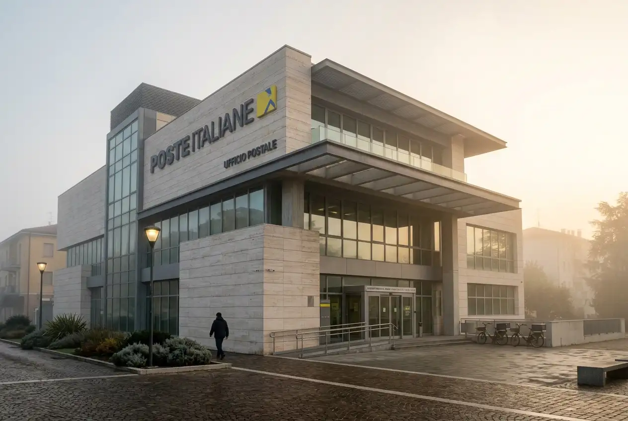 Logo Poste Italiane accanto a una carta Postepay a rappresentare la solidità di un istituto di moneta elettronica