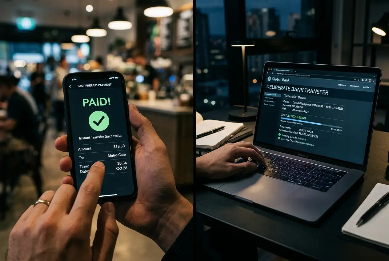 Confronto tra un deposito rapido con Postepay e un bonifico bancario verso un casino online