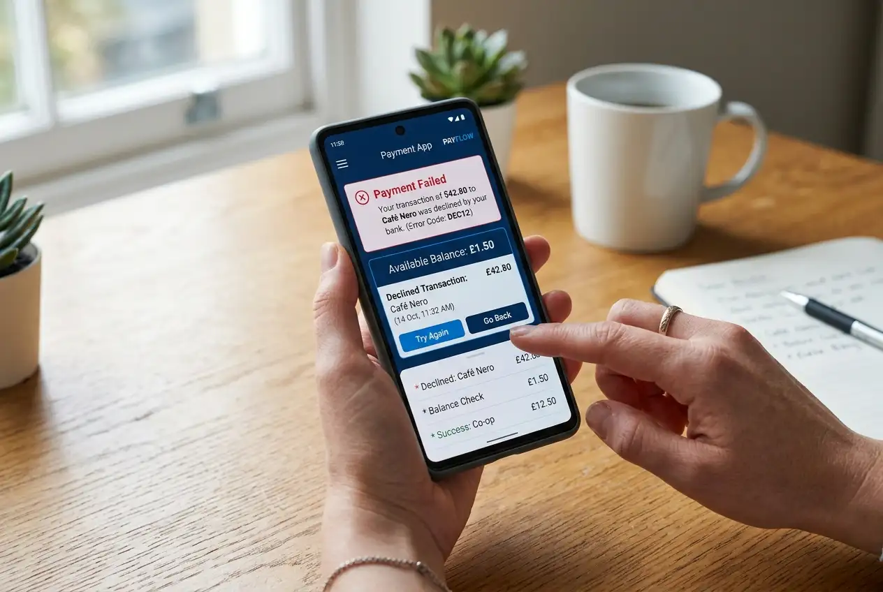 Controllo di saldo e dati nell'app per sbloccare un pagamento che non passa