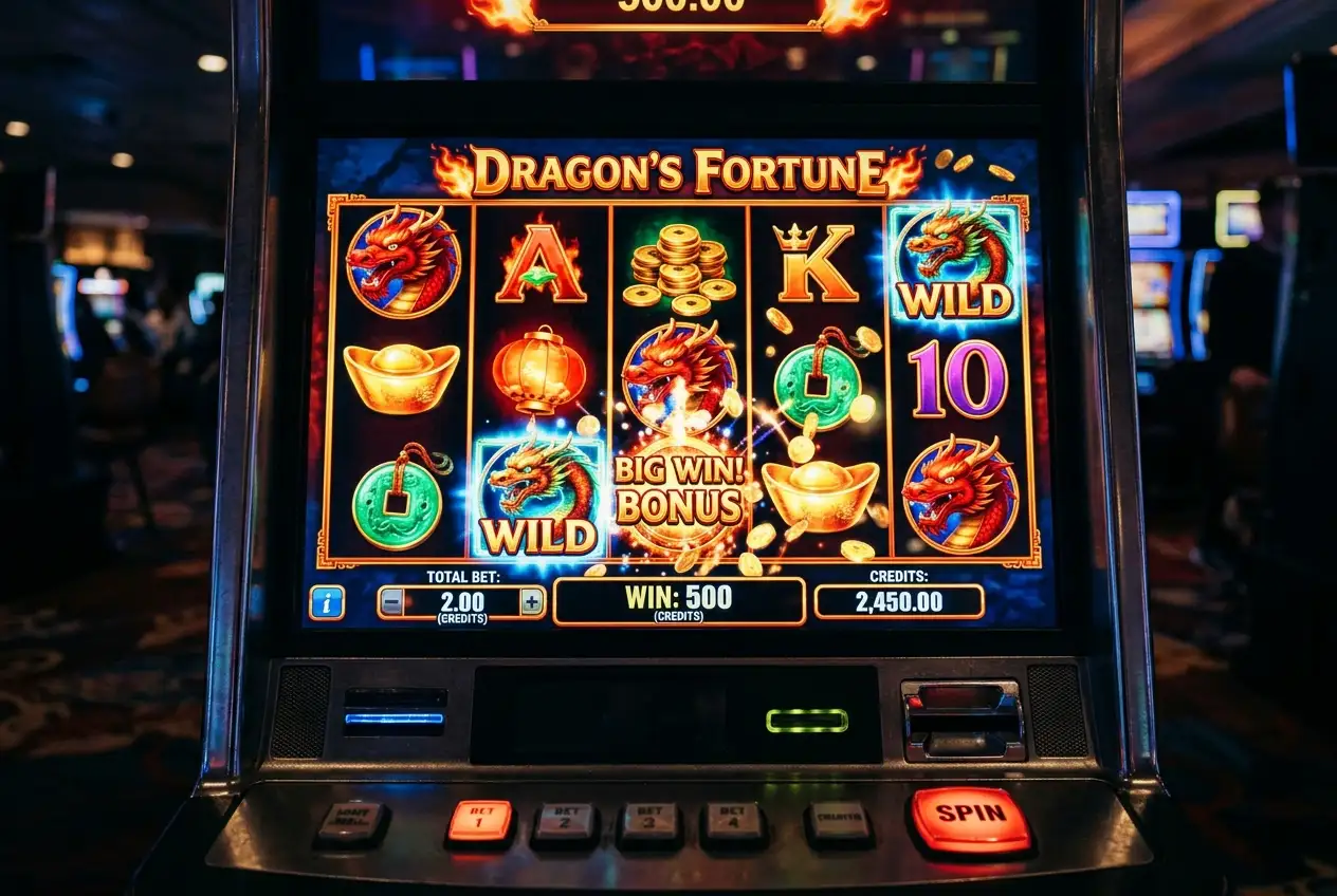 Schermata di una slot machine online accanto al saldo di una Postepay usata per depositi controllati