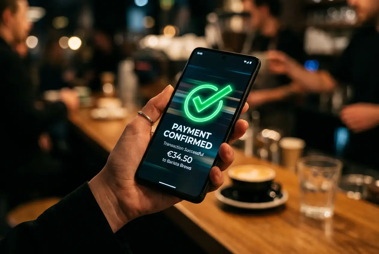 Cronometro accanto alla schermata di conferma di un deposito Postepay accreditato su un conto di gioco